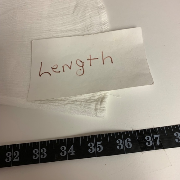 Speed Control New York Dress SZ L White Shift Embroidered Feminine Fairy Crinkle - Picture 9 of 9